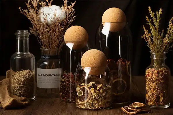 Are spherical cork sealed jar airtight?